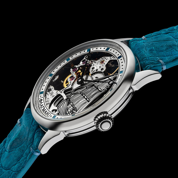 Handmade Skeleton Mechanical Watch – Custom Steampunk Design