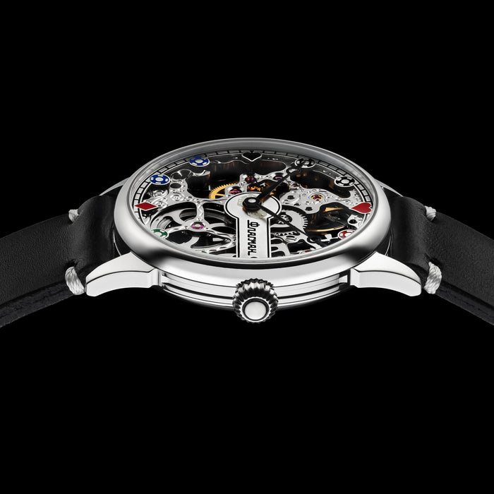 Poker Skeleton Watch – Handmade Casino Steampunk Mechanical