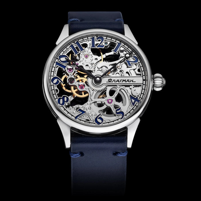 Luxury Elegant Design Steampunk Skeleton Watch