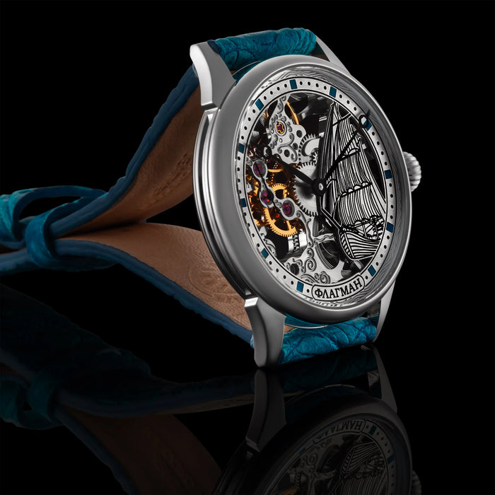 Handmade Skeleton Mechanical Watch – Custom Steampunk Design