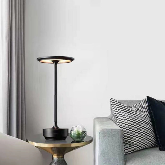 Exclusive Elegant Disk Shape Touch Table Lamp