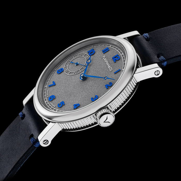 Handmade Dual Time Luxury Watch – New York-London Silver Dress Watch