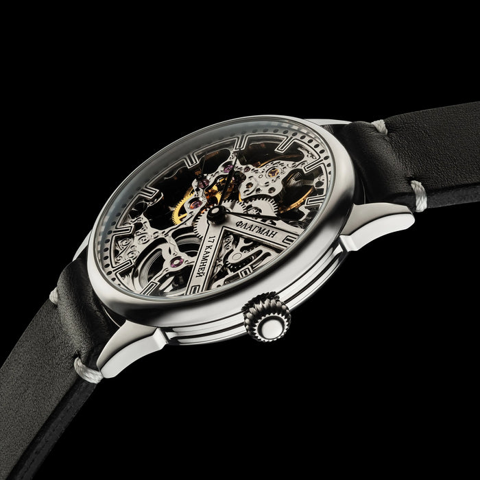 Handmade Steampunk Skeleton Mechanical Watch – Custom Men's Timepiece