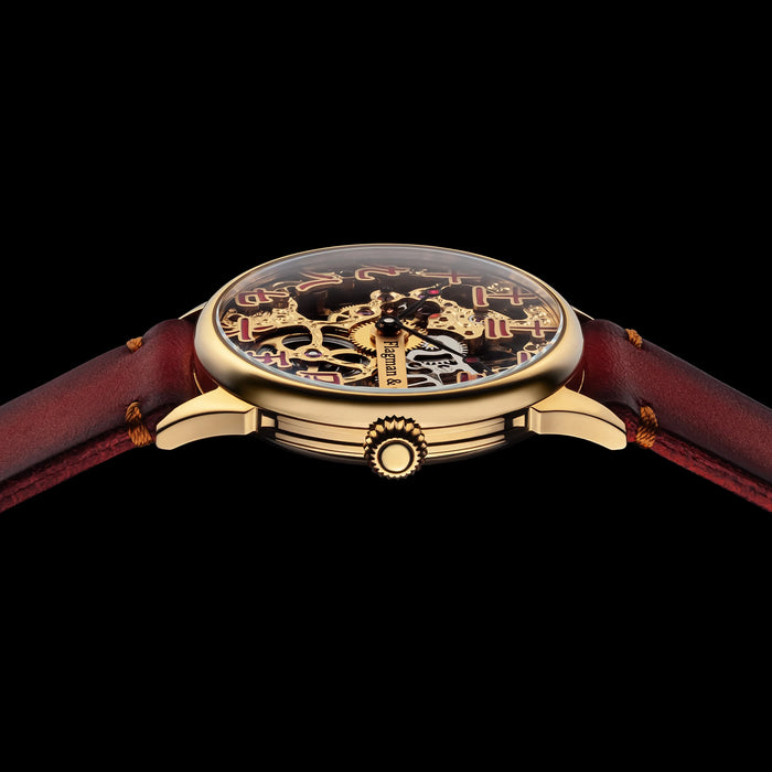 Designer Chinese Numbering Handcrafted Skeleton Watch