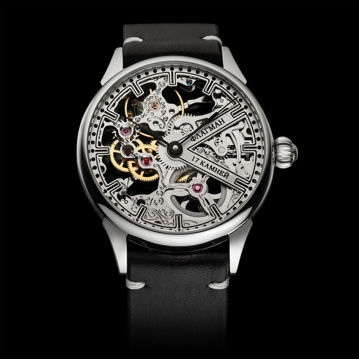 Handmade Steampunk Skeleton Mechanical Watch – Custom Men's Timepiece