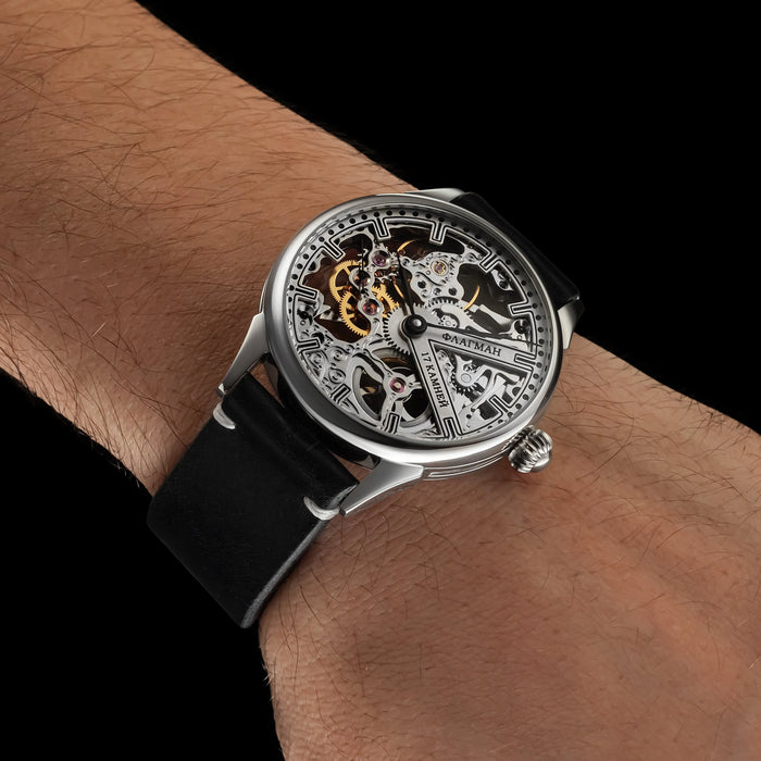 Handmade Steampunk Skeleton Mechanical Watch – Custom Men's Timepiece