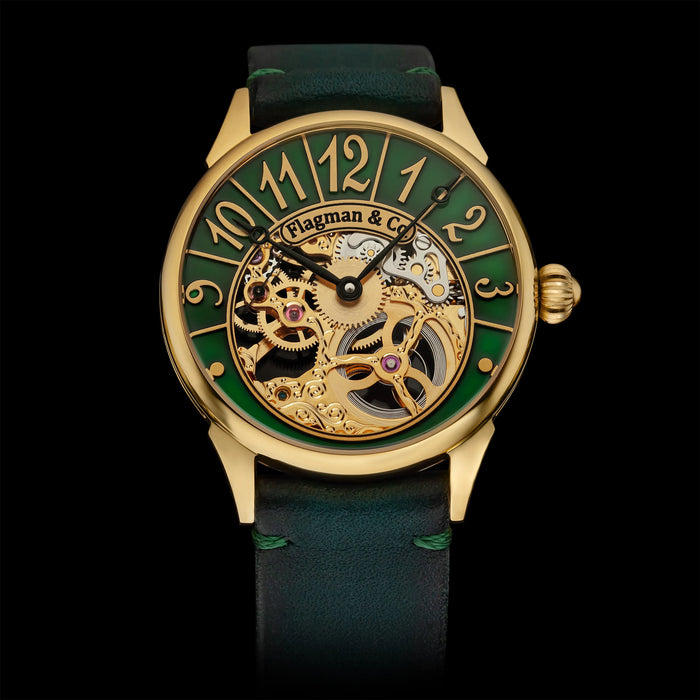 Custom Skeleton Steampunk Mechanical Luxury Watch for Men