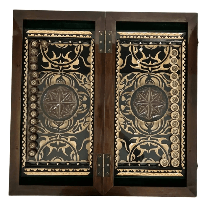Luxury Backgammon Set Handcrafted Wooden Board