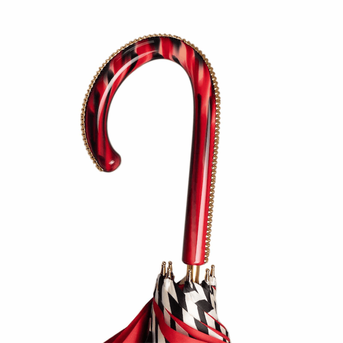 Red Zebra Exclusive Handle Double Cloth Umbrella