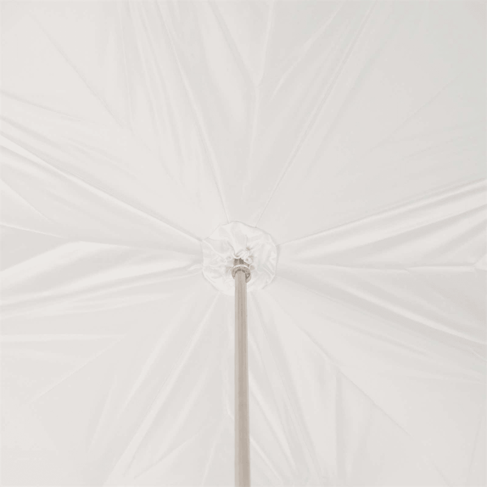 Luxury Bridal White Umbrella with Silver Jewels