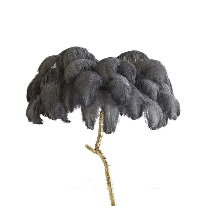 Elegant Feather-Inspired Floor Lamp with a Soft and Luxurious Design