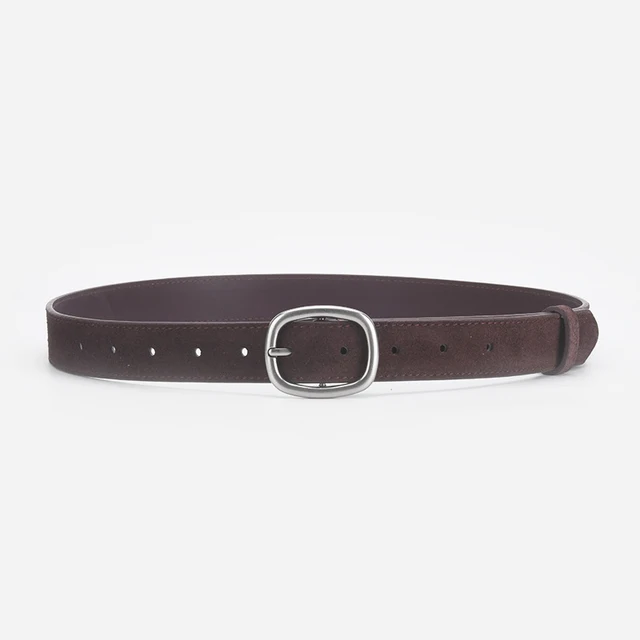 Classic Suede Genuine Leather Women's Belt