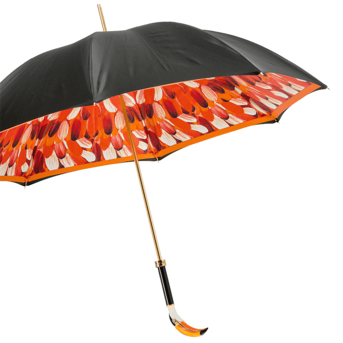 Сolored Toucan Black Red Print Exclusive Umbrella