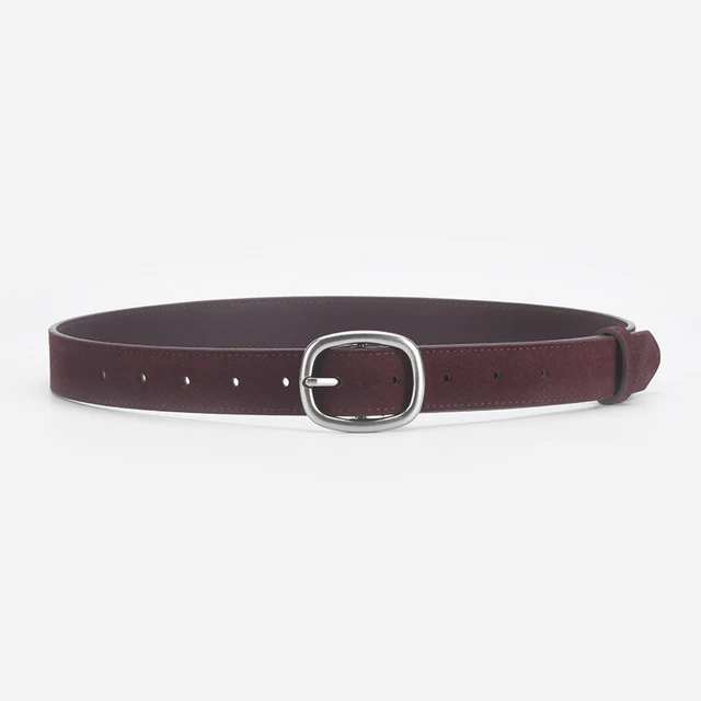 Classic Suede Genuine Leather Women's Belt
