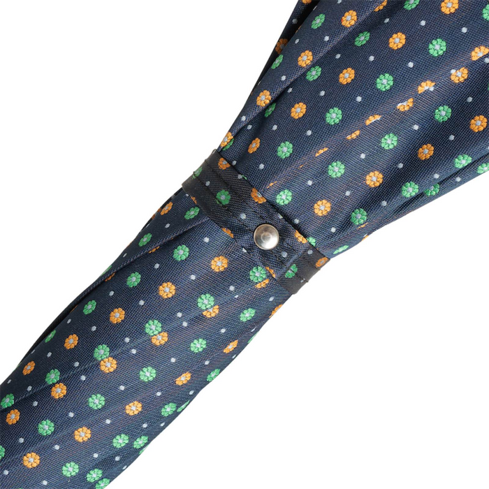 Stylish Maple Stick Umbrella with Little Flowers Canopy