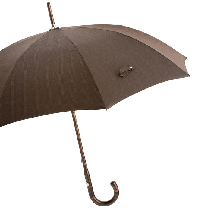Luxury Classic Design Brown Canopy Umbrella for Men