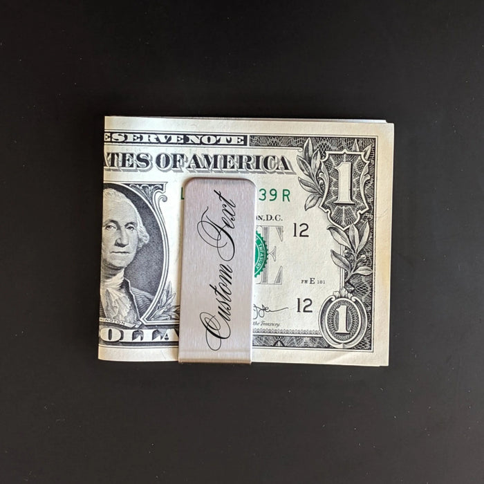 Personalized Minimalist Stainless Steel Money Clip