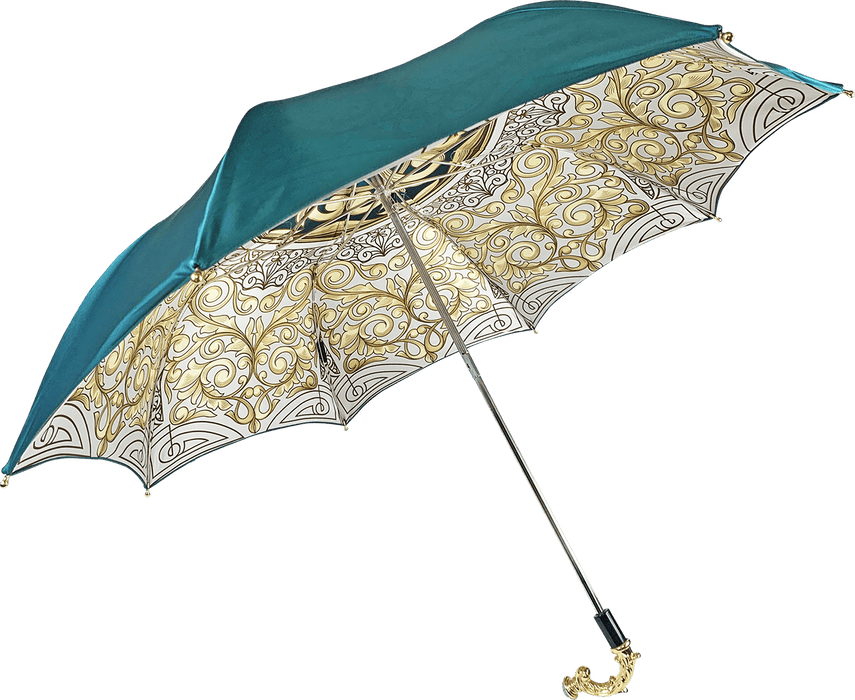Wonderful Turquoise Women's Umbrella with Chic Handle