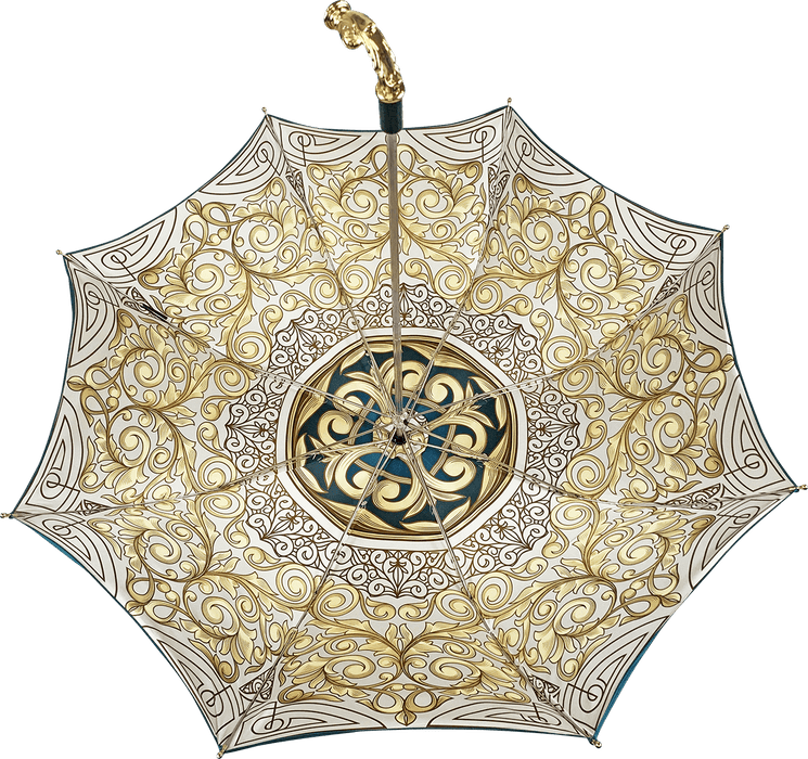 Wonderful Turquoise Women's Umbrella with Chic Handle