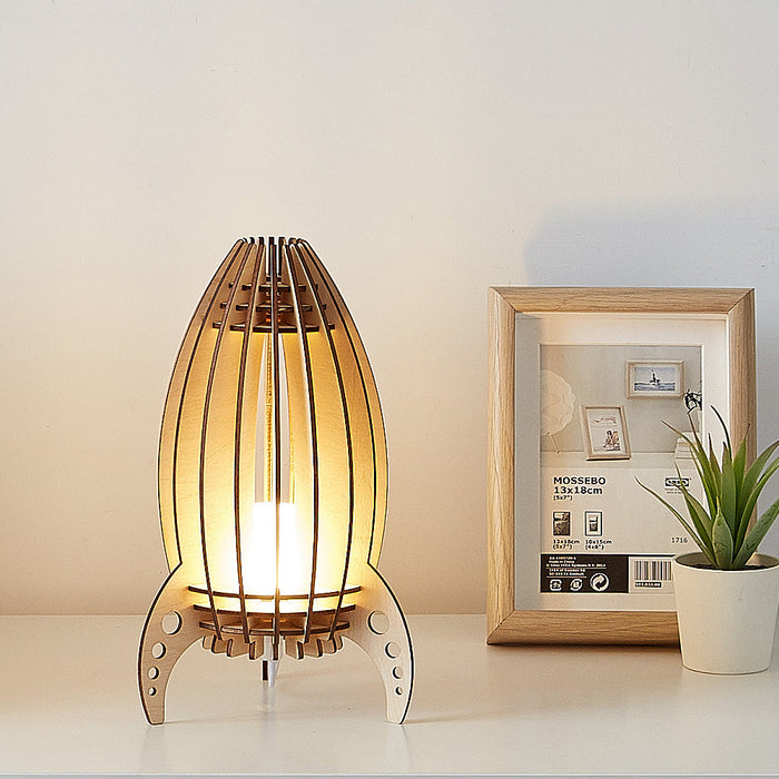 Rocket Design Table Lamp: Futuristic and Elegant Lighting Piece
