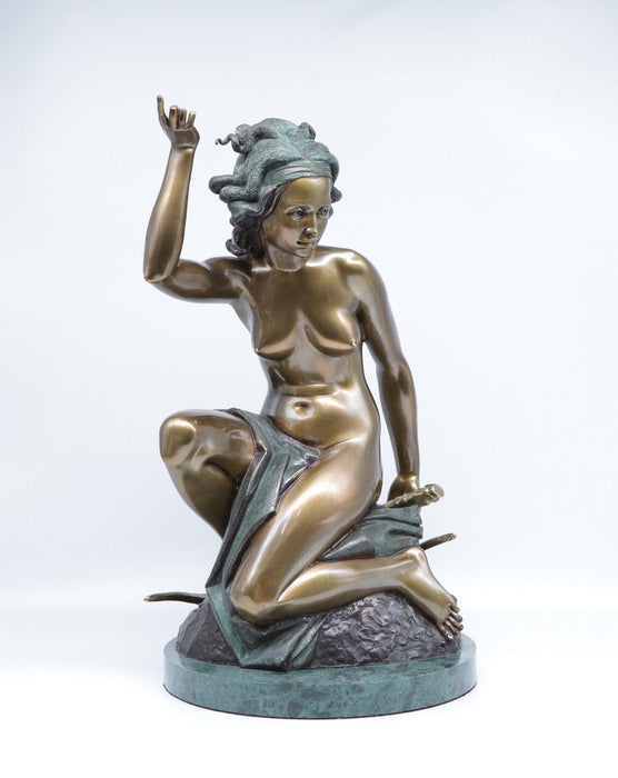 Lion Hunting Original Sculpture, Bronze