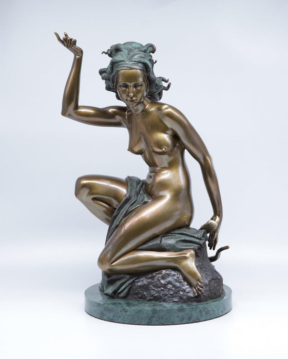 Lion Hunting Original Sculpture, Bronze