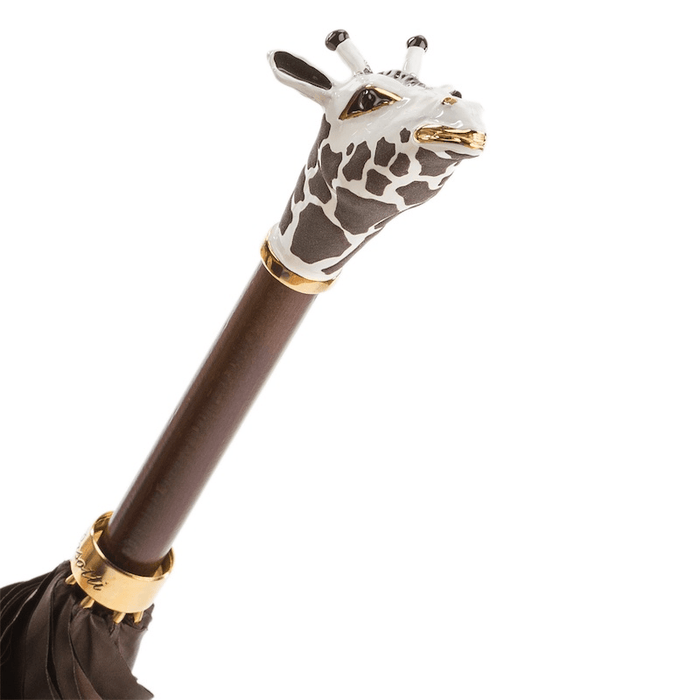 Luxe Giraffe Brown Double Cloth Umbrella Unique