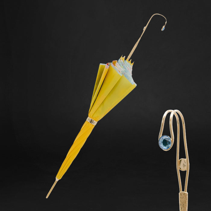 Unique Yellow Summer Sunflowers Umbrella, Double Cloth