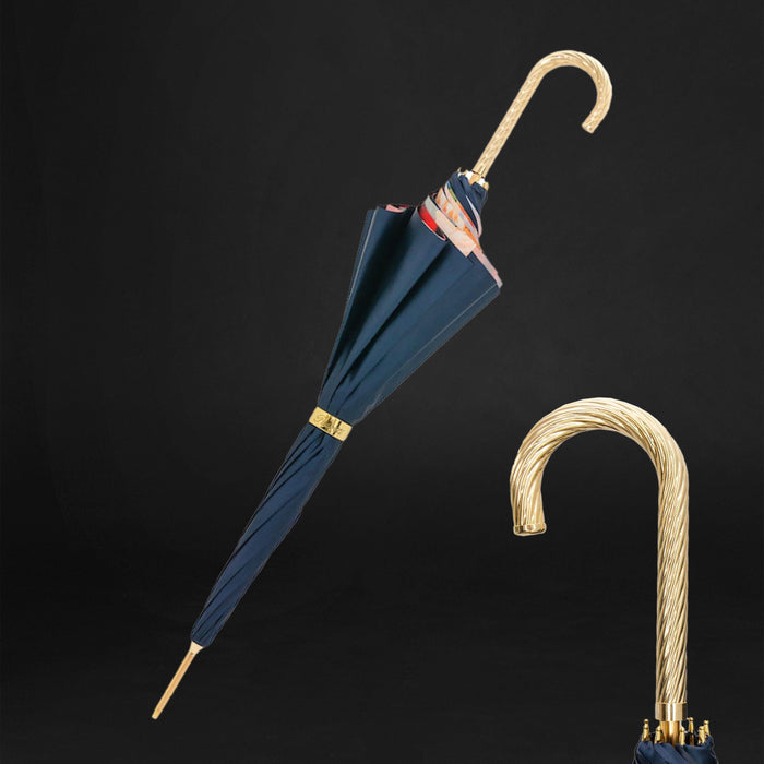 High-Quality Women Rain Umbrella, Brass Handle Handcrafted