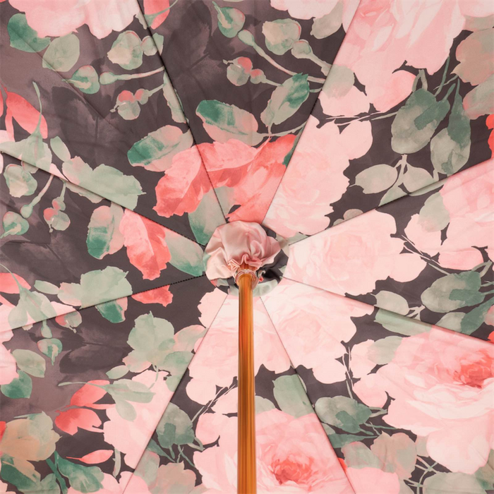 Chic Designer Pink Umbrella with Horse Handle