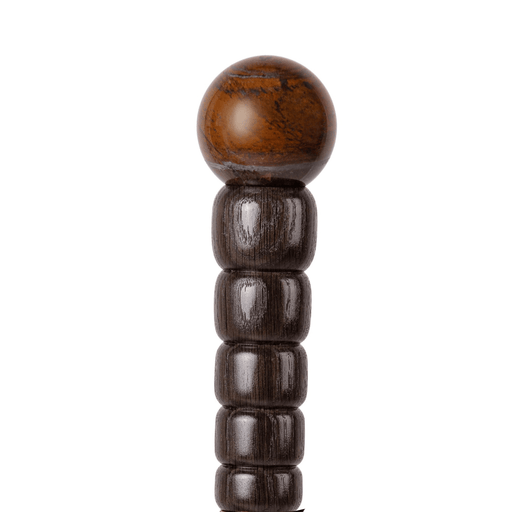 Tiger Iron Stone Knob Walking Cane - Ergonomic Grip Handle