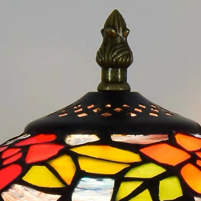 Modern Dome Shade Glass Table Lamp in Multicolor