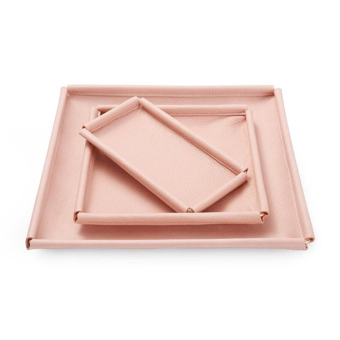 Pink Leatherette Ring Pendant Bangle Display Tray