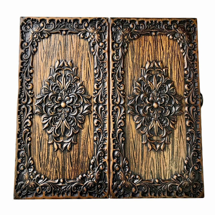 Unique Wooden Backgammon "Ornament", 46×23×3 cm