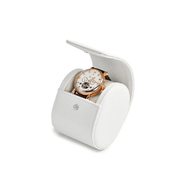 Premium Design Gray Leather Watch Case - 1 Slot