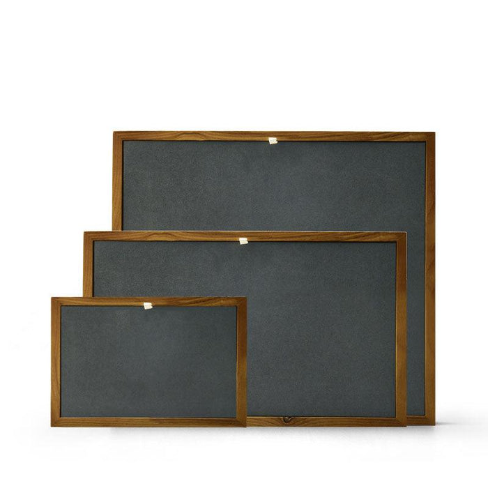 Wood Jewelry Display Tray with Reversible 2-Color Pad