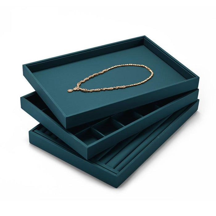 Luxury PU Leather Jewelry Display Tray