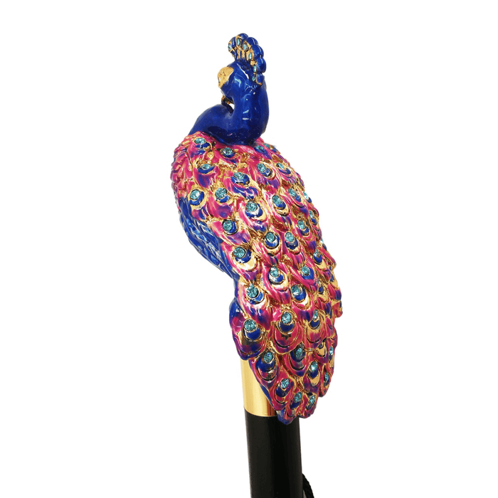 Peacock Shoehorn with Enamel Finish