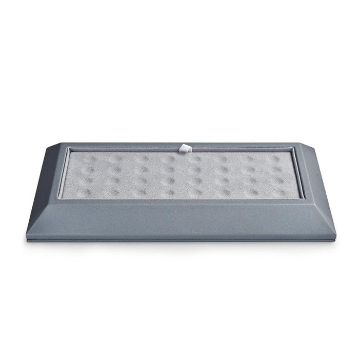 Light Gray Premium Leather Beads and Gems Organizer Tray