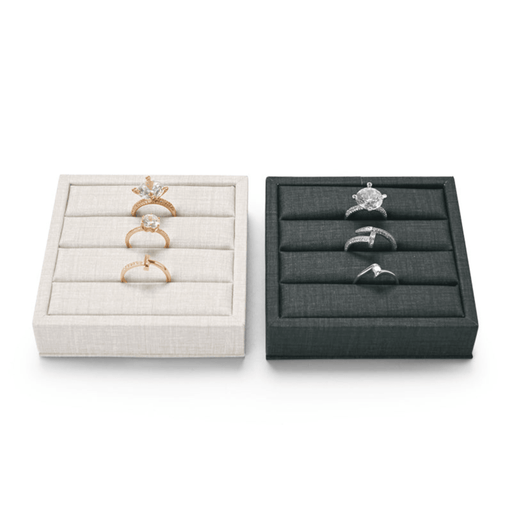 PU Leather Fabric Ring Case Home Decor