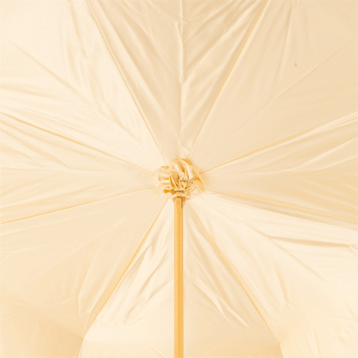 Ivory Sketch Woman Double Cloth Jeweled Umbrella Luxury