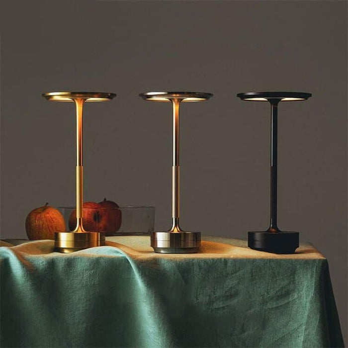 Exclusive Elegant Disk Shape Touch Table Lamp
