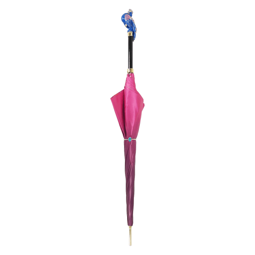 Stylish Exclusive Pink Peacock Design Umbrella