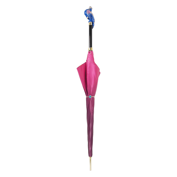 Stylish Exclusive Pink Peacock Design Umbrella
