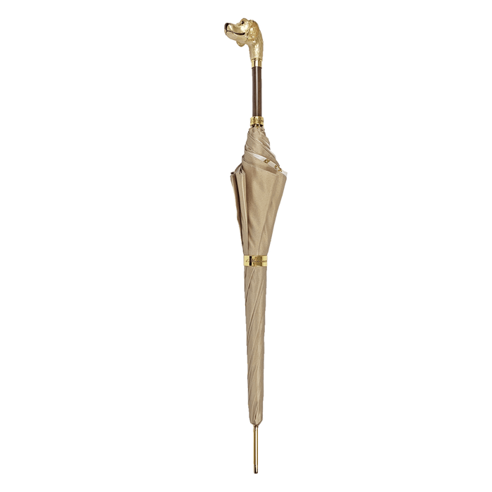 Unique Handmade Umbrella with Enamelled Dog Handle