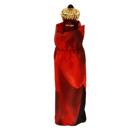 Red Dahlia Print Luxury Folding Ladies Umbrella