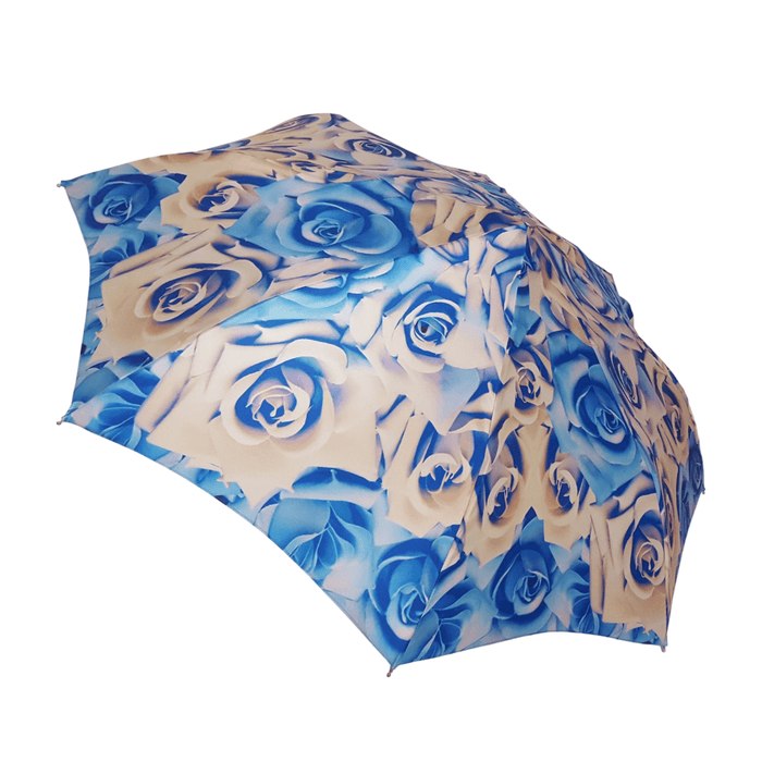 Women's Elegant Folding Umbrella with Pearl Handle