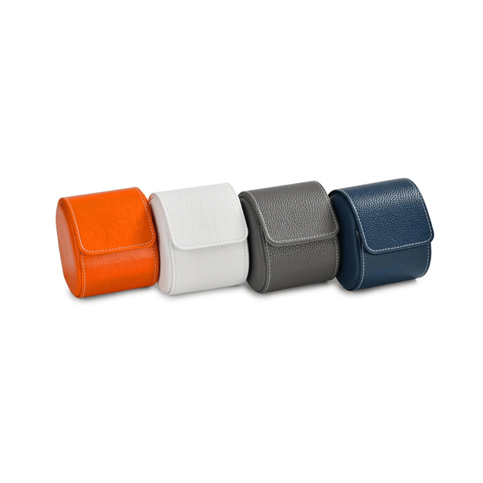Premium Design Gray Leather Watch Case - 1 Slot