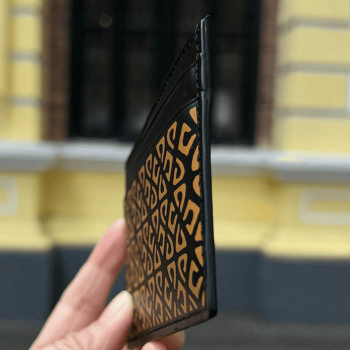 Stylish Print Elegant Leather Card Holder