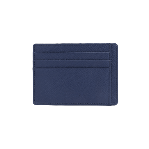 High-Quality Blue Leather Card Holder